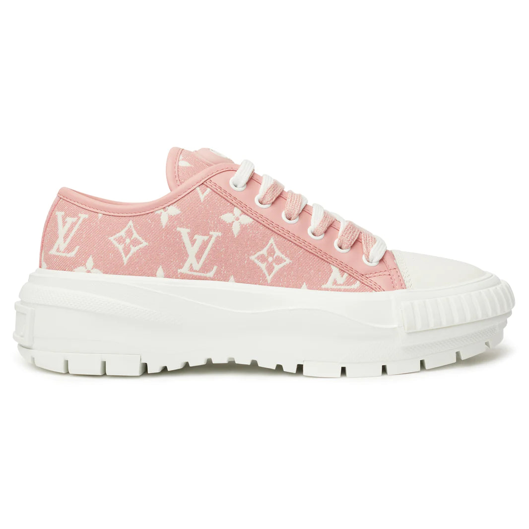 Louis-Vuitton-LV-Squad-Monogram-Pink-White-Sneaker-Crepslocker-Front